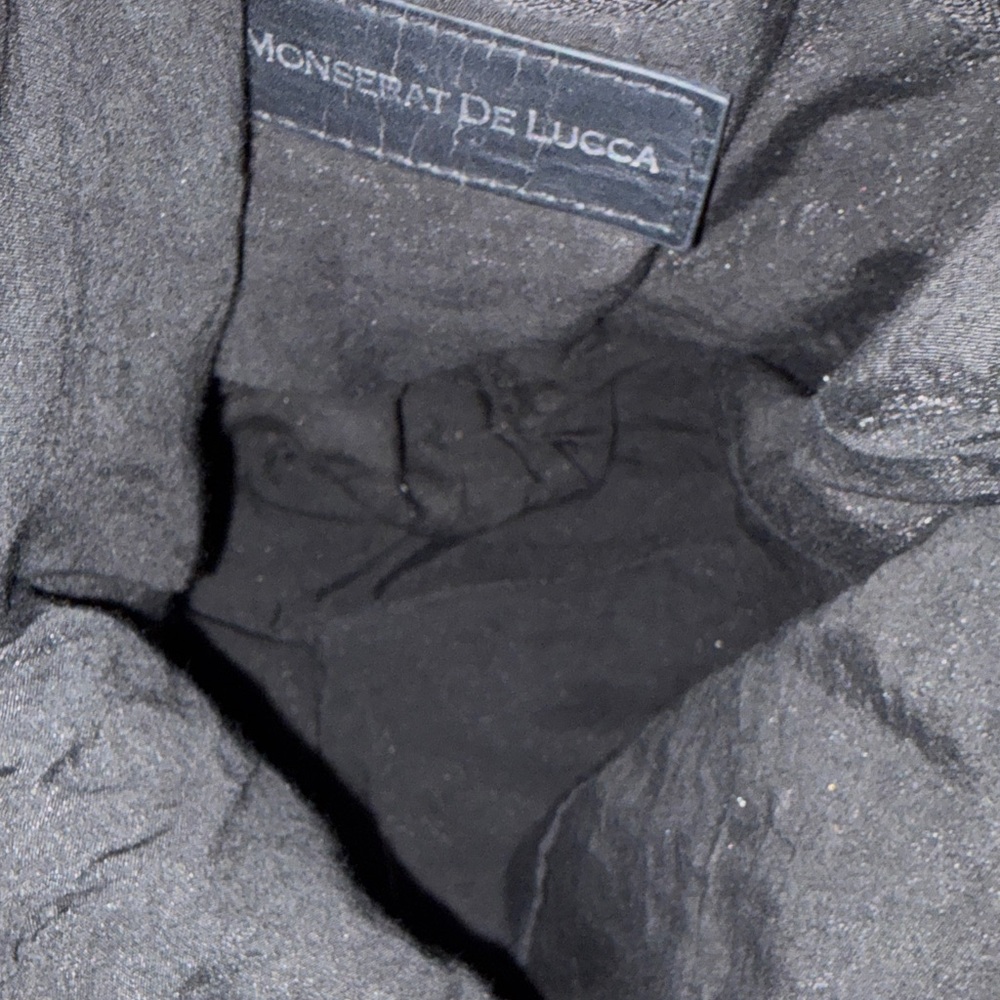 Monserat De Lucca Black Knotted Shoulder Bag - Picture 8 of 13